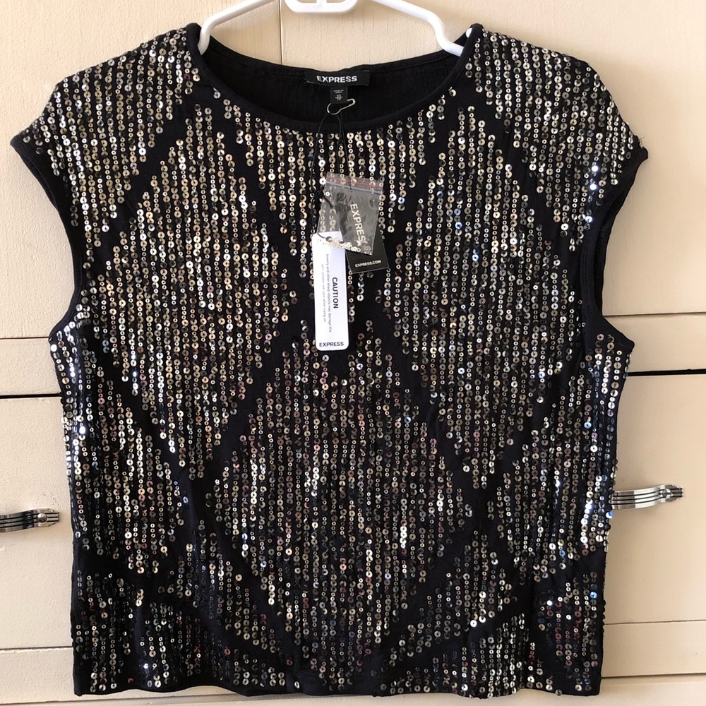Express Sequin Blouse